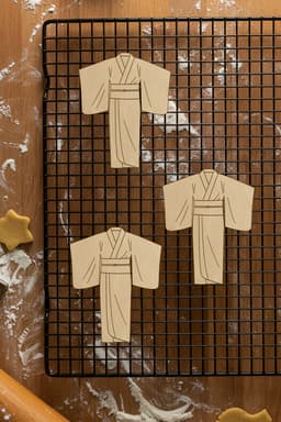 Japon Kinomo Cookie Cutter, Biscuit Cutter 3d model