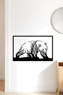 Bear Wall Art, Wall Decor, Home Decor 3d model