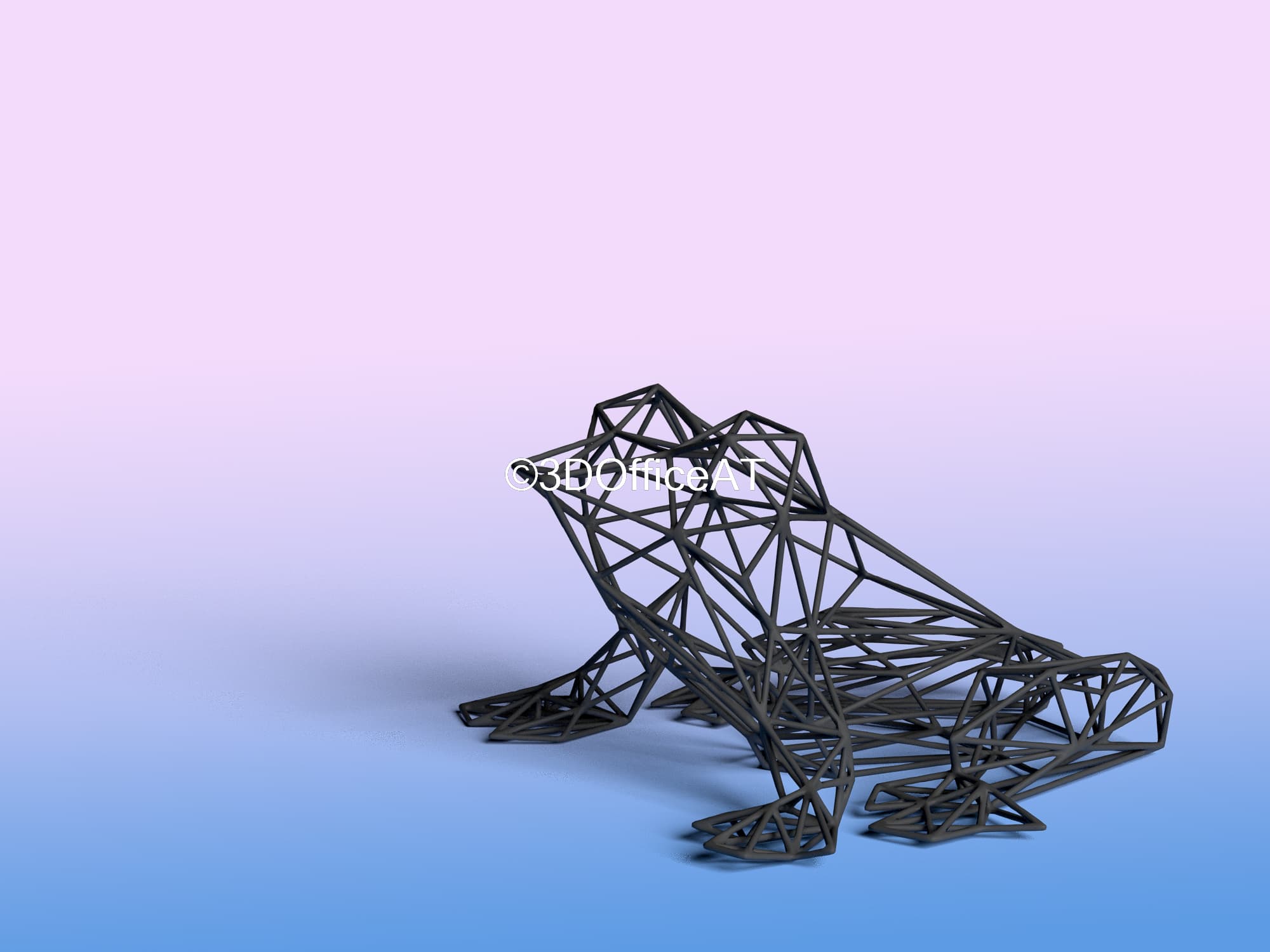Frog 🐸🏠 3d model