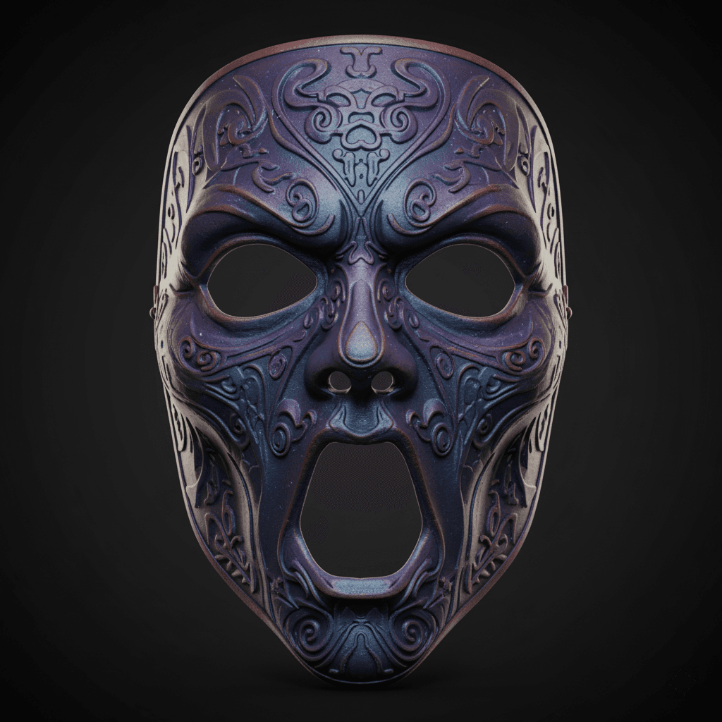 Void Creature Wearable Cosplay Mask Printable STL 3d model