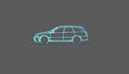 Audi - RS4 2000 Wall Art 3d model