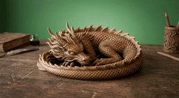 Asiatic Sleeping Dragon Series #4 3d model