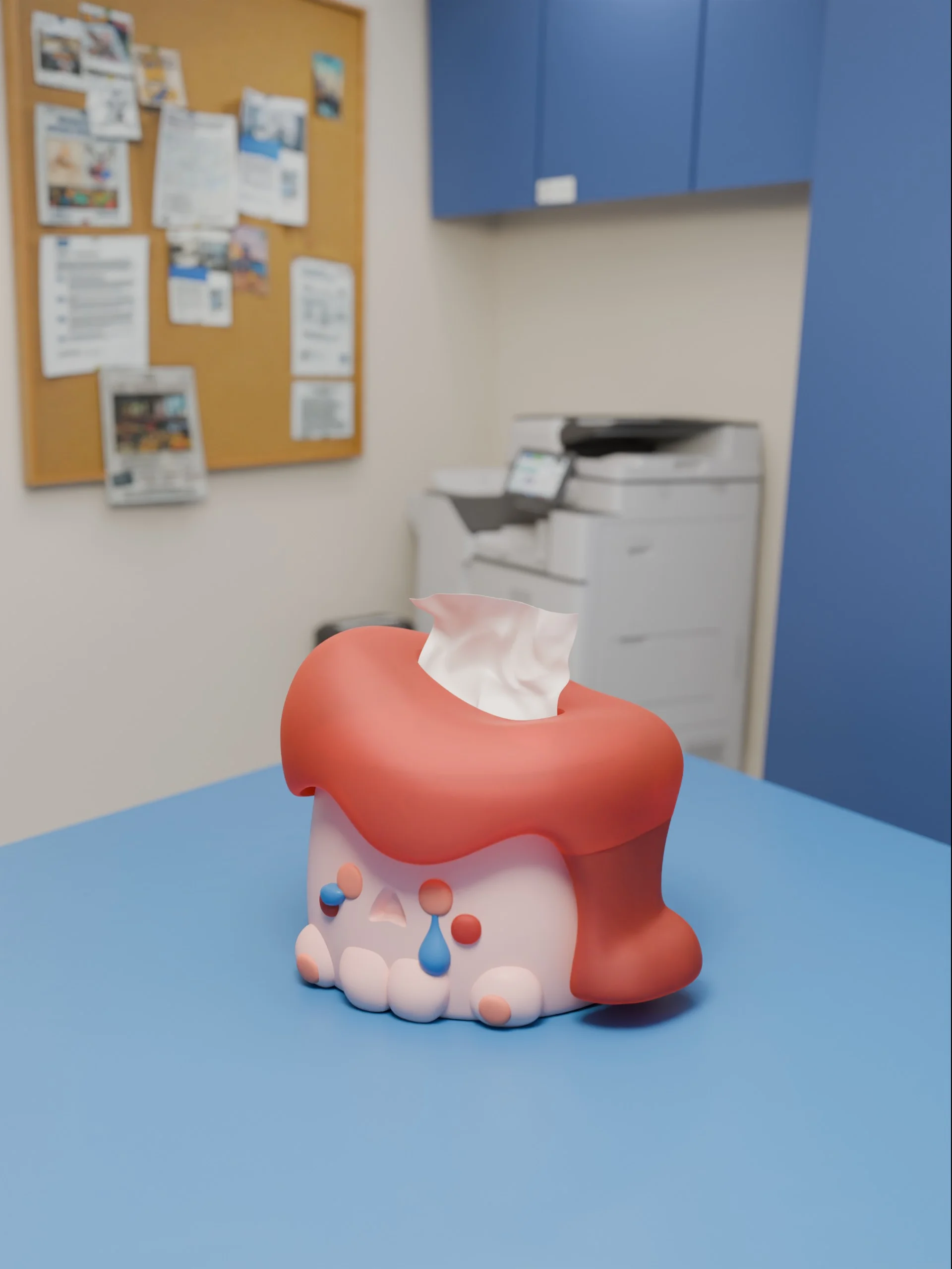 Candle Tissue Box 3d model