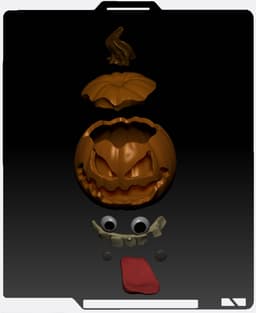 Fred the Trick or Treat Jack O Lantern 3d model