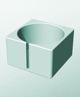 CS162-110-S Stackable slotted component box for creative makers 3d model