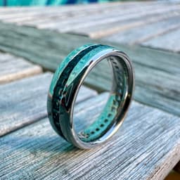 Channel Set Wedding Band for Round Brilliant Stones 3d model
