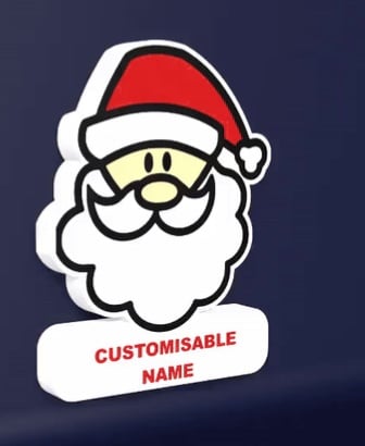 Santa Claus - LED Lightbox 3d model