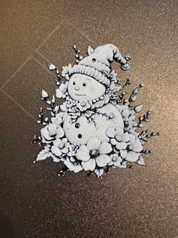 Christmas Snowman Decoration 3d model