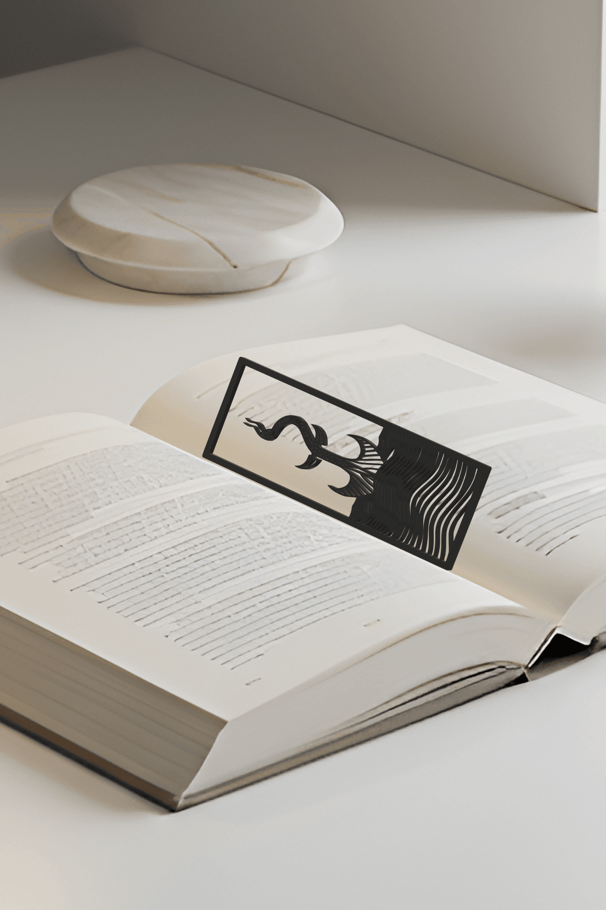 Ocean Bookmark, Gift Idea 3d model