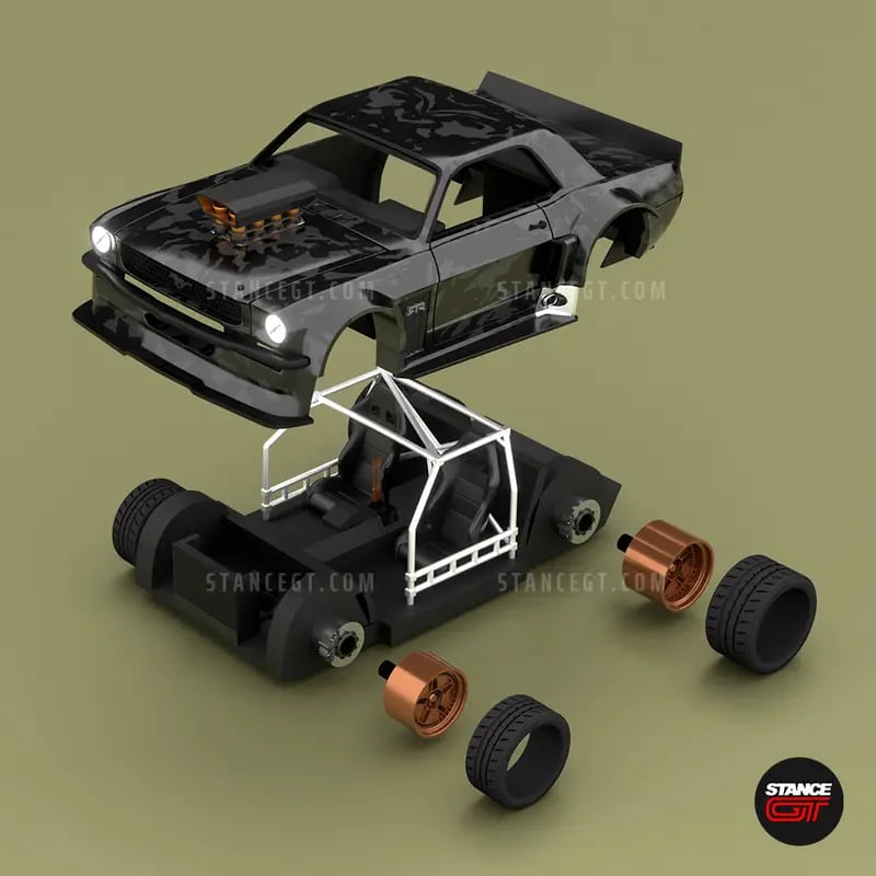 Mustang Hoonicorn | Model Kit car 3d model
