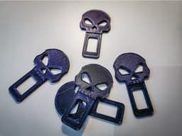 Skull Seat Belt Plug (Alarm Stopper) 3d model
