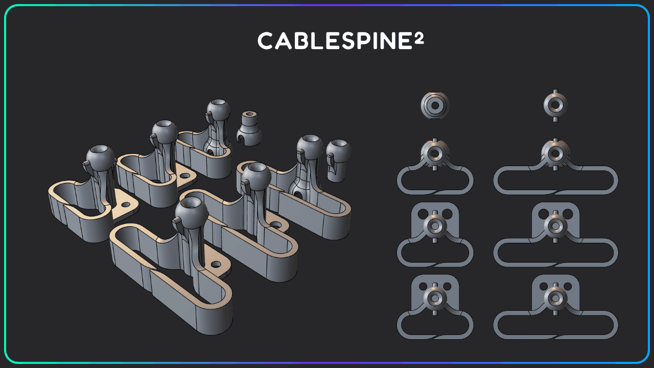 Cable Spine V2 3d model