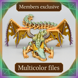 Skeleton Dragon V2 - Multicolor - Members Exclusive 3d model