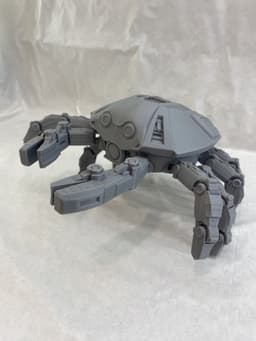 articulated mechanical crab (stl and 3mf) multicolor 3d model
