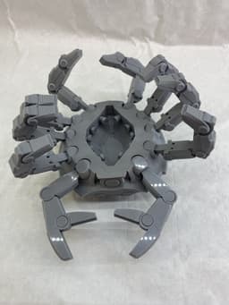 articulated mechanical crab (stl and 3mf) multicolor 3d model