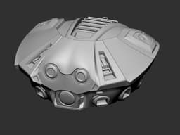 articulated mechanical crab (stl and 3mf) multicolor 3d model