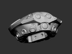 articulated mechanical crab (stl and 3mf) multicolor 3d model