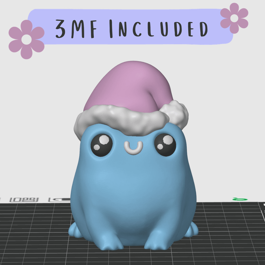 Santa Butt Frog 3d model