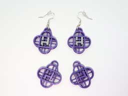 Huntrix Inspired Earrings/Keychain 3d model