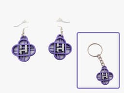 Huntrix Inspired Earrings/Keychain 3d model