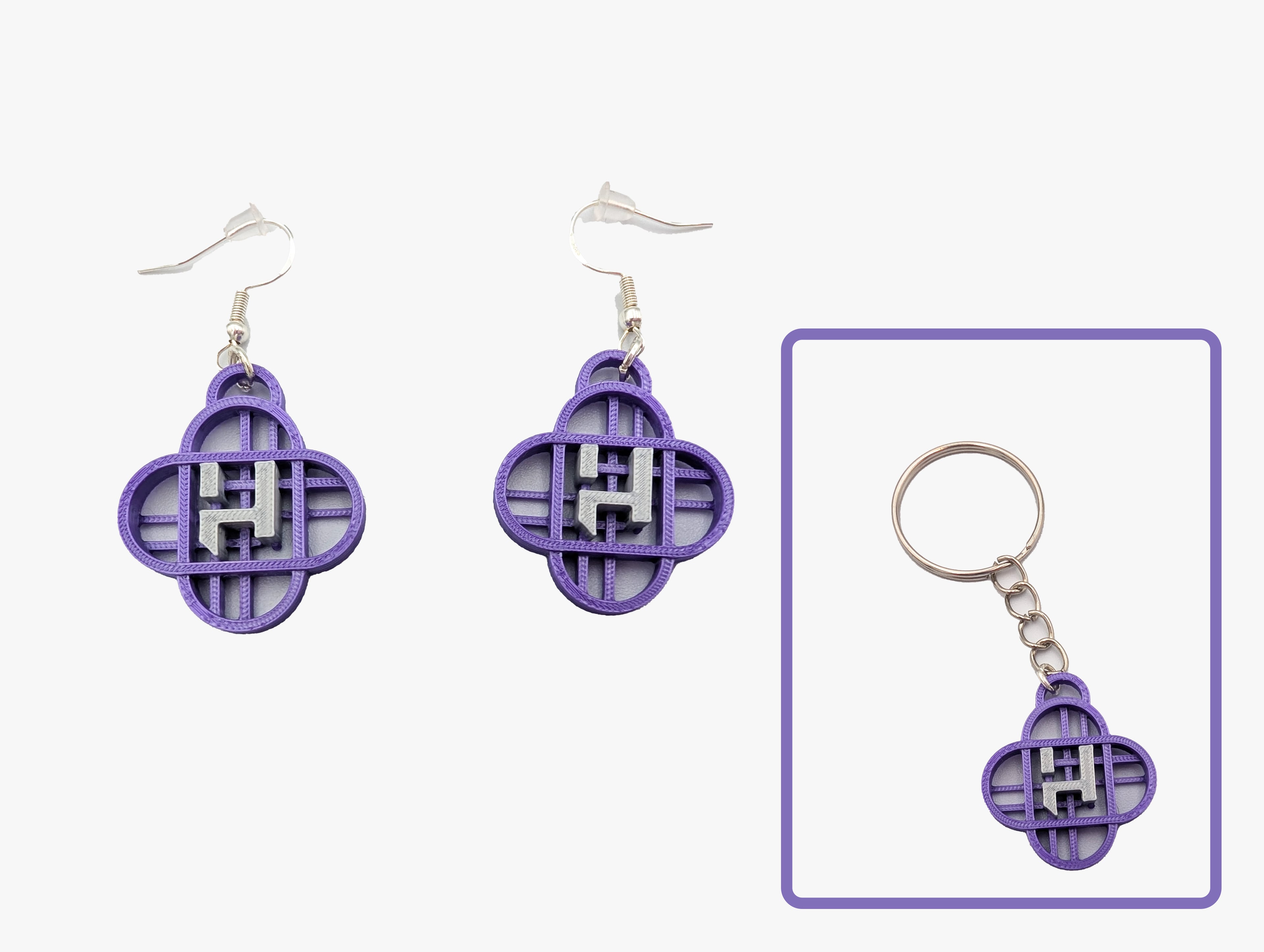 Huntrix Inspired Earrings/Keychain 3d model