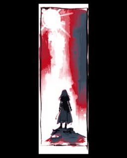 Simple depictions of Anime scenes shown as art on its own - Set of Bookmarks 3d model