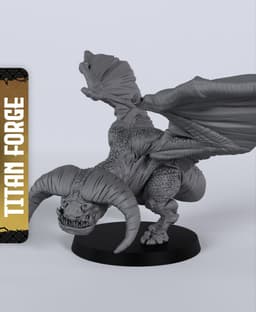 Wild Wyvern - With Free Dragon - 5e DnD Inspired for RPG and Wargamers 3d model