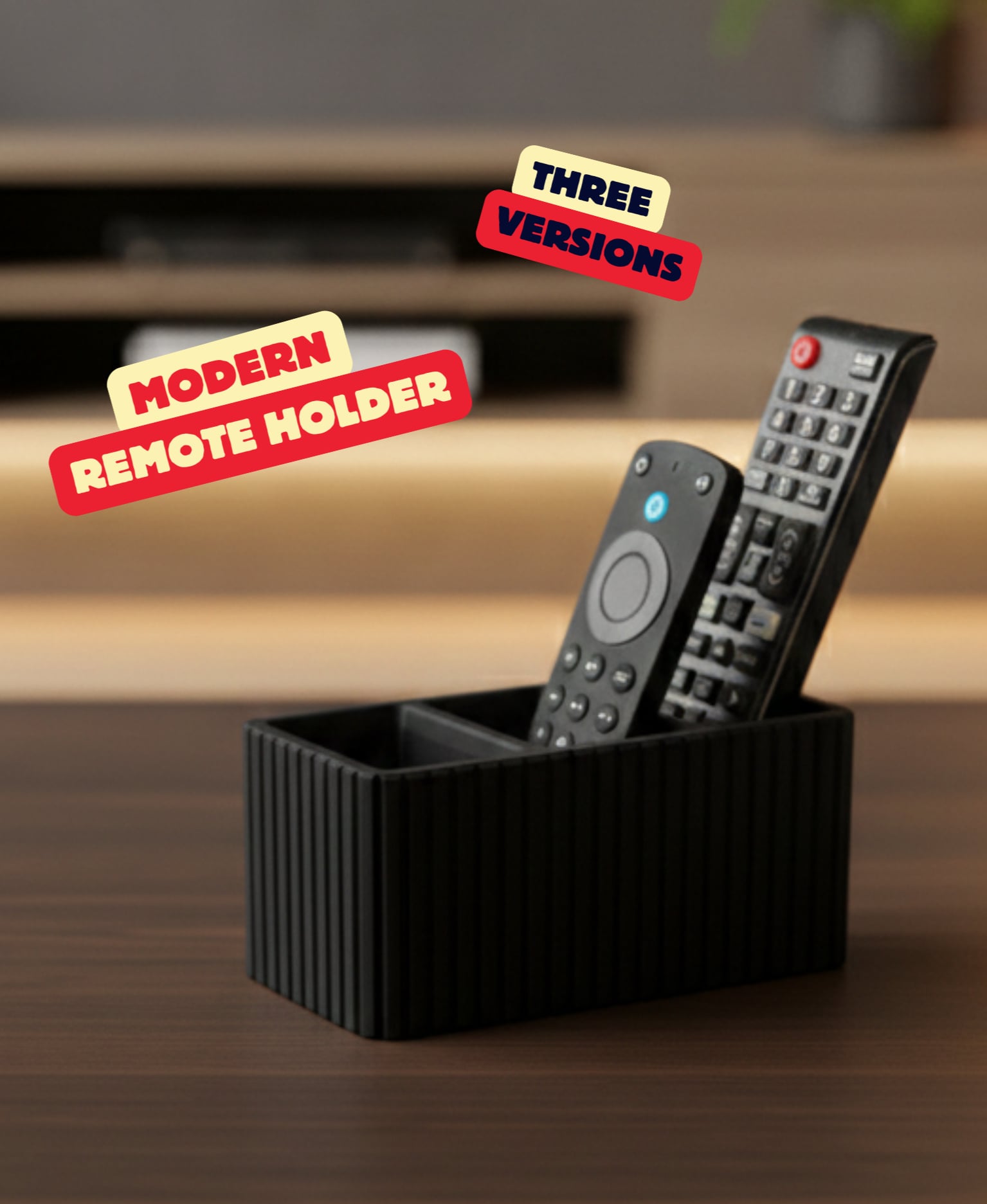 MODERN REMOTE HOLDER / TV ACCESSORIES / ORGANIZER / TV ORGANIZER / STORAGE BOX / HOMEDECOR 3d model