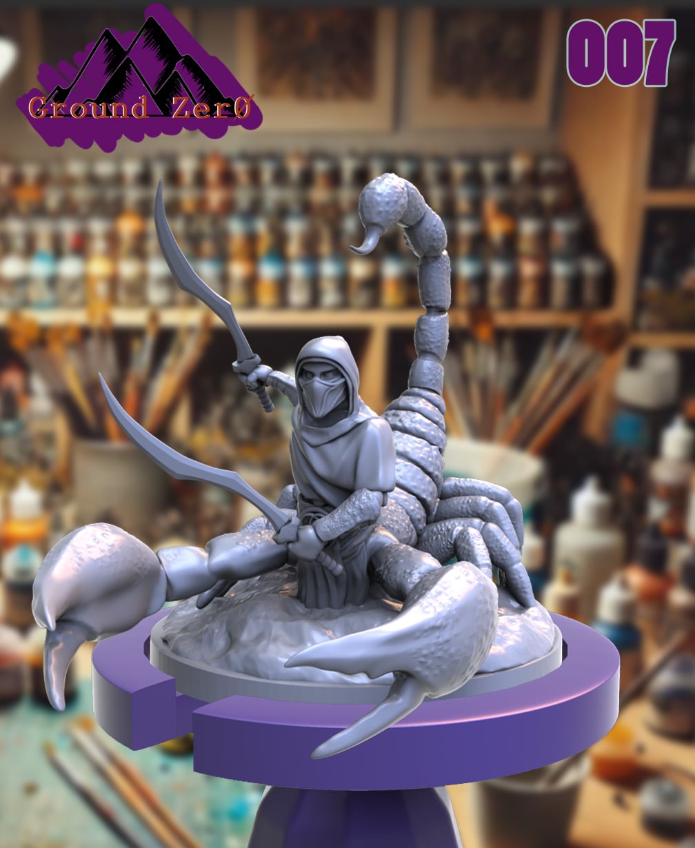 ScorpionFolk Warrior 3d model