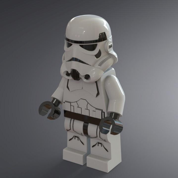 Stormtrooper LEGO  3d model