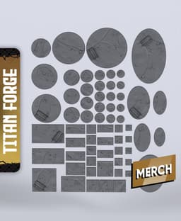 TDE2 Bases - With Free Dragon Warhammer - 5e DnD Inspired for RPG and Wargamers 3d model