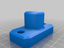 2-Holed Base for Raspberry Pi CAM Mount 3d model