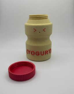 Yogurt Container with Removable Lid 3d model