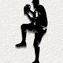 baseball pitcher WALL ART HOME DECOR 3d model