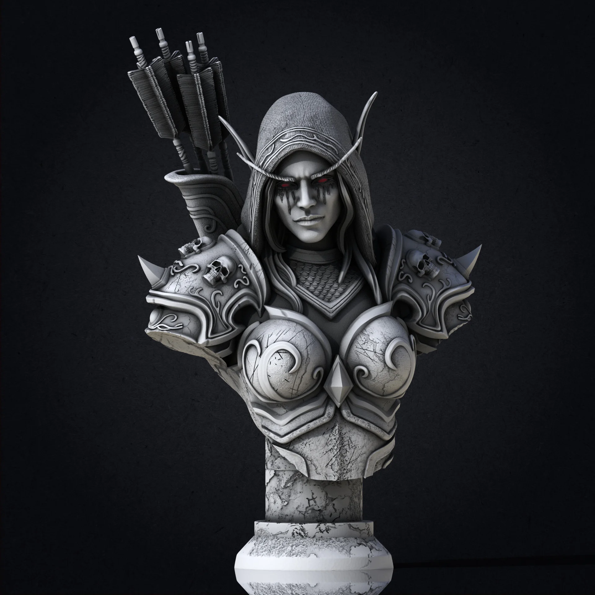 Sylvanas Windrunner (Pre-Supported) 3d model
