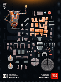 Life Size Claptrap 3D Printer STL file 3d model