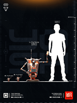 Life Size Claptrap 3D Printer STL file 3d model