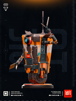 Life Size Claptrap 3D Printer STL file 3d model