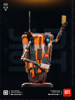 Life Size Claptrap 3D Printer STL file 3d model