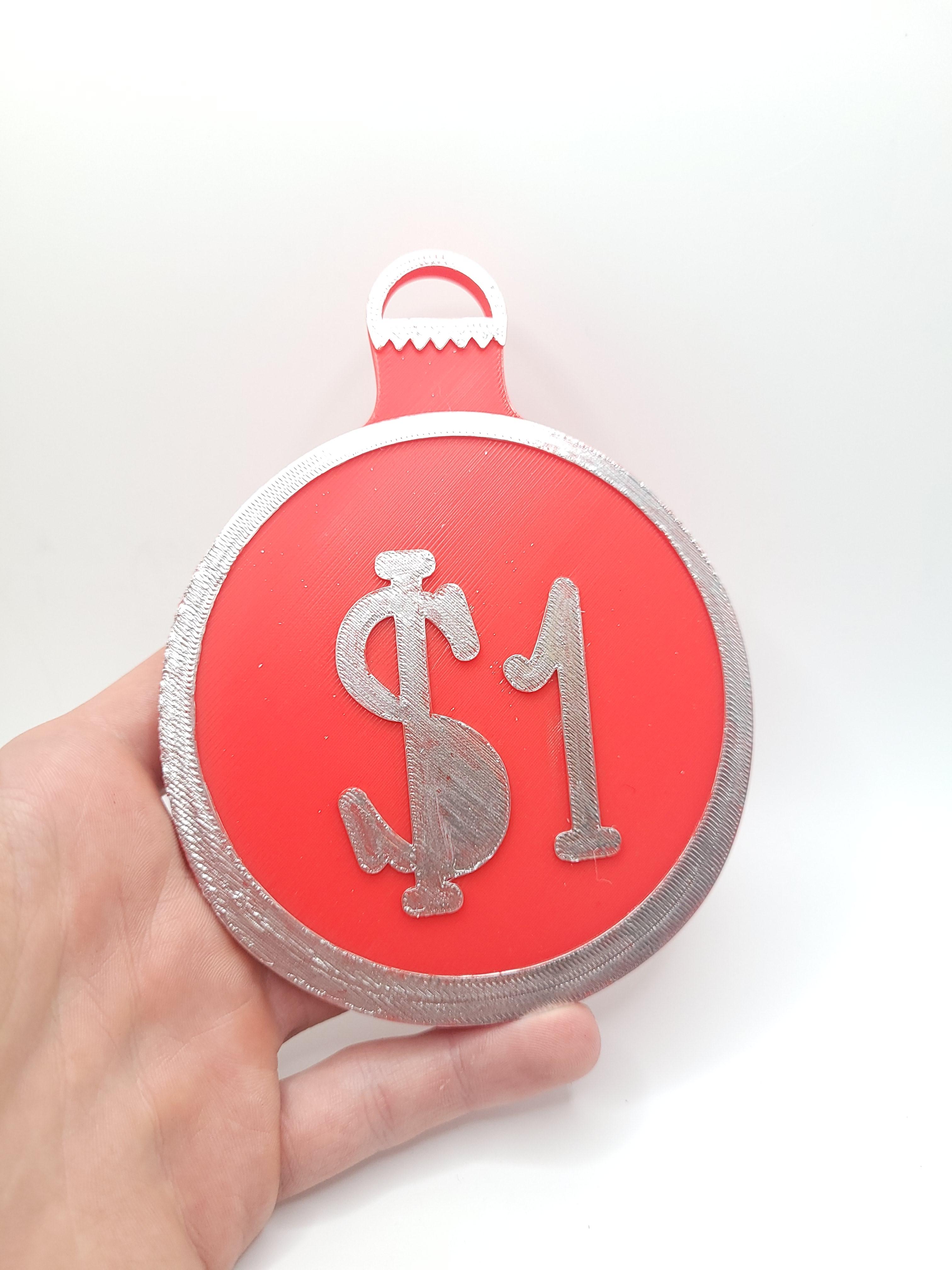 Christmas Ornament Price Tags 3d model