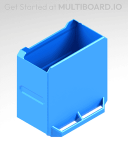 2x2x1 LU - MultiBin Simple Drawer 3d model
