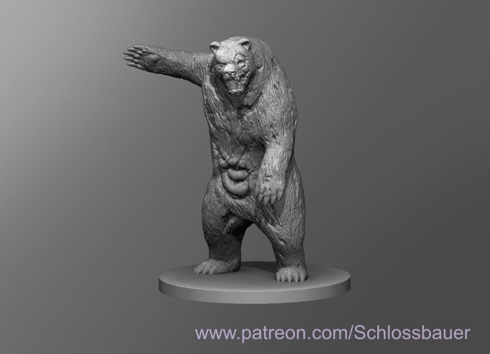 Zombie Bear 3d model