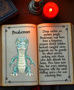 Snake Man (Spooky Minis) 3d model