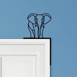 Elephant Door Corner Decor 3d model