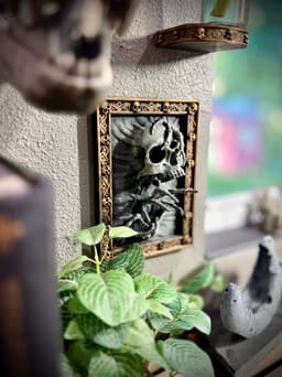 Skeletal hands picture frame 3d model