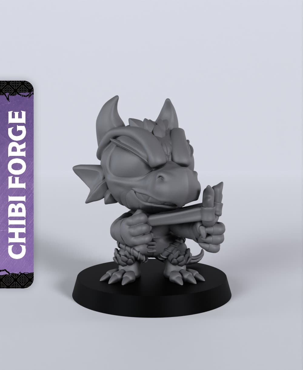 Kobold Sling - With Free Dragon - 5e DnD Inspired for RPG and Wargamers 3d model