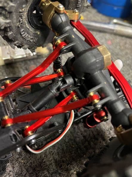 Scx24 servo mount Injora 4-link 3d model
