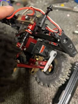 Scx24 servo mount Injora 4-link 3d model
