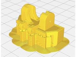 Scx24 servo mount Injora 4-link 3d model
