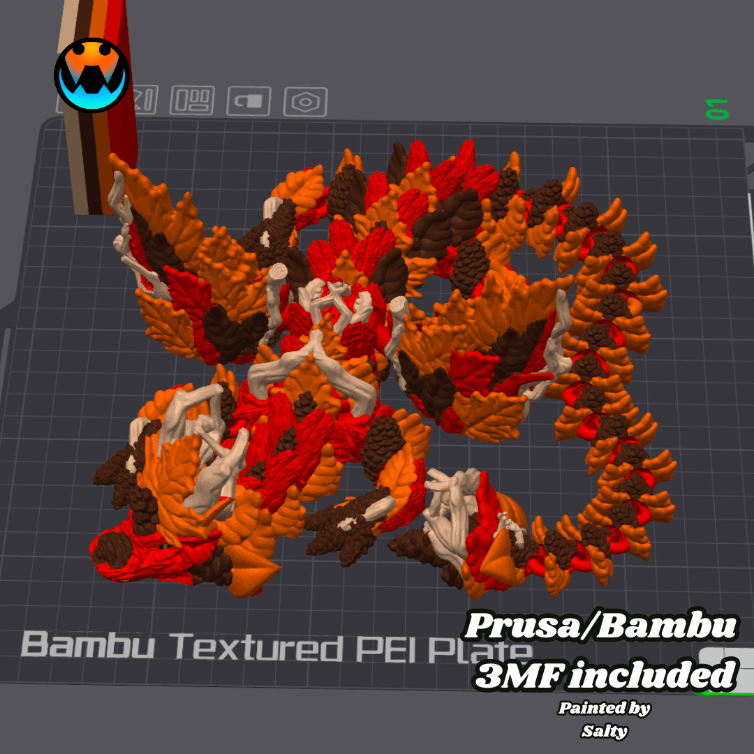 Autumn Dragon 3d model